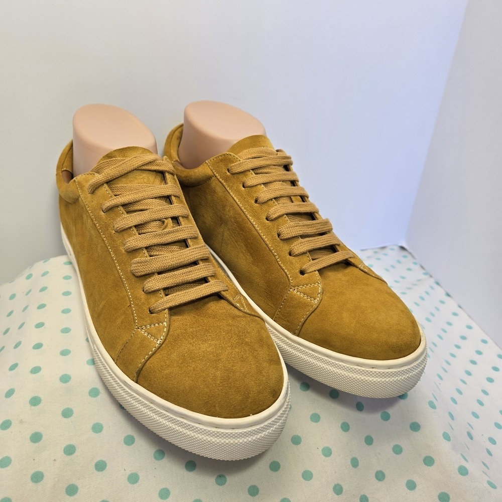 Le Bon Marché Womens Size 40 Rive Gauche Suede Mustard Yellow Womens Size 9-9.5